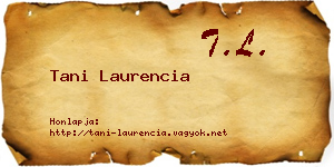 Tani Laurencia névjegykártya